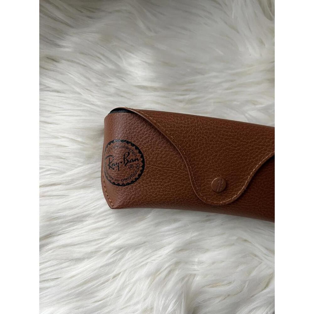 Ray-Ban Brown Leather Sunglasses Case